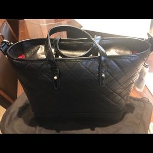 Authentic black Chanel Gabrielle Shopping Bag